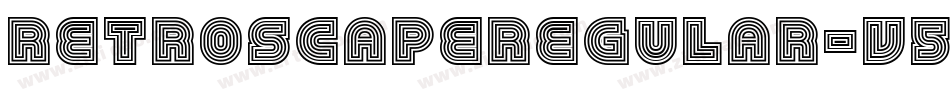 RetroscapeRegular-V5dZ字体转换