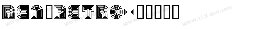 ren_retro字体转换