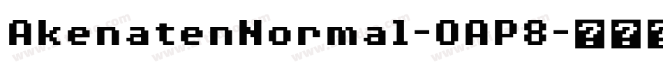 AkenatenNormal-OAP8字体转换