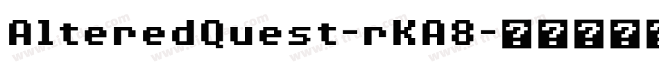 AlteredQuest-rKA8字体转换