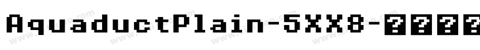 AquaductPlain-5XX8字体转换
