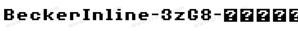 BeckerInline-3zG8字体转换