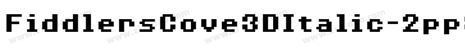 FiddlersCove3DItalic-2pp8字体转换