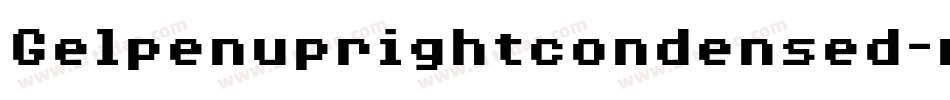 Gelpenuprightcondensed-rwg8字体转换