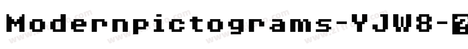 Modernpictograms-YJW8字体转换