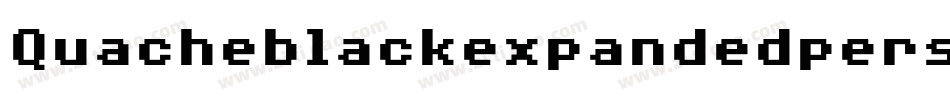 Quacheblackexpandedpersonal-w1BX8字体转换