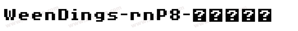 WeenDings-rnP8字体转换