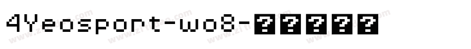 4Yeosport-wo8字体转换