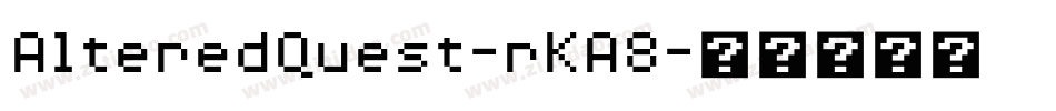 AlteredQuest-rKA8字体转换