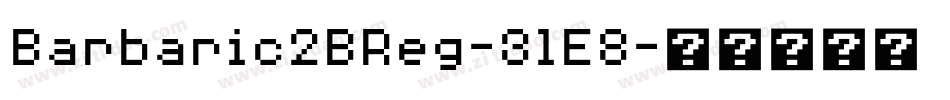 Barbaric2BReg-3lE8字体转换
