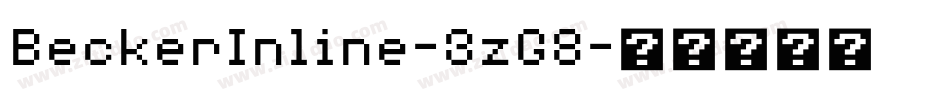 BeckerInline-3zG8字体转换
