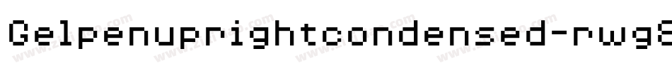 Gelpenuprightcondensed-rwg8字体转换