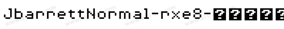 JbarrettNormal-rxe8字体转换