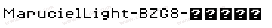 MarucielLight-BZG8字体转换