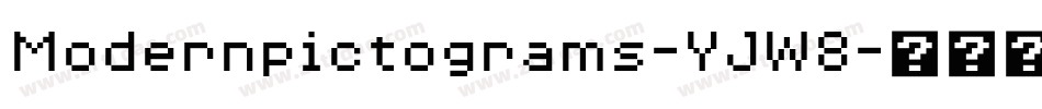 Modernpictograms-YJW8字体转换