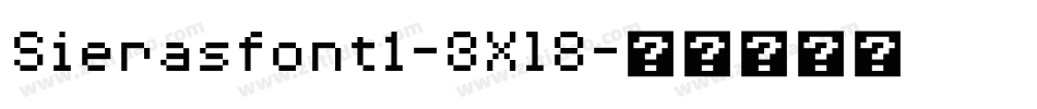 Sierasfont1-3Xl8字体转换