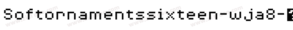 Softornamentssixteen-wja8字体转换