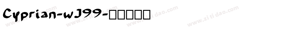Cyprian-wJ99字体转换
