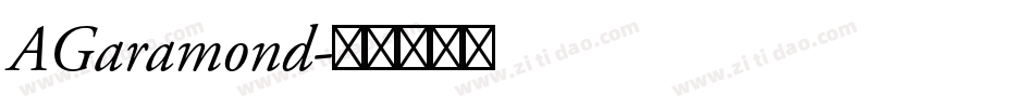 AGaramond字体转换