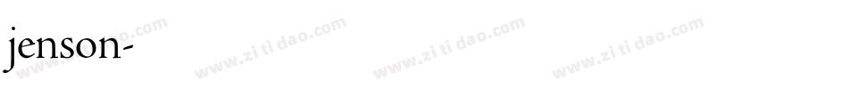 jenson字体转换