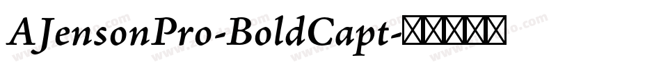 AJensonPro-BoldCapt字体转换