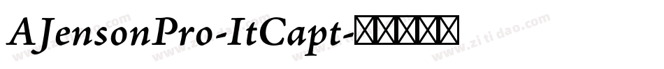 AJensonPro-ItCapt字体转换