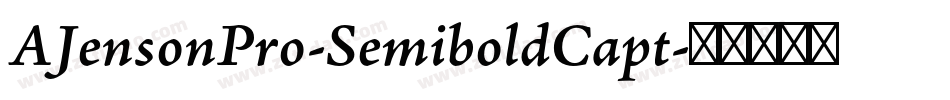 AJensonPro-SemiboldCapt字体转换