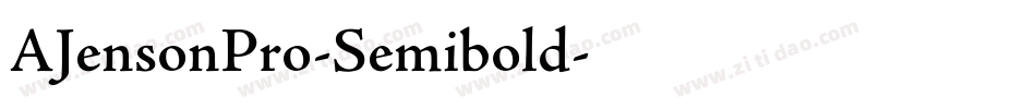 AJensonPro-Semibold字体转换