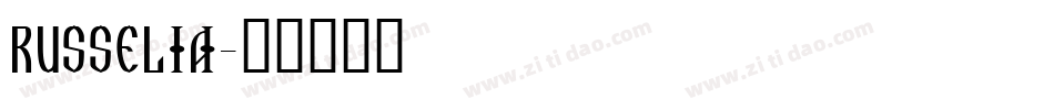 Russelia字体转换