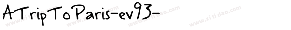 ATripToParis-ev93字体转换