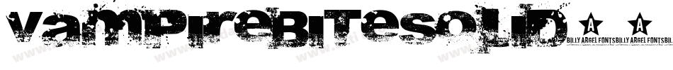 VampireBiteSolid字体转换