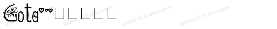 Gota字体转换