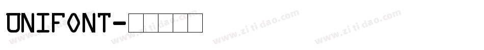 Unifont字体转换