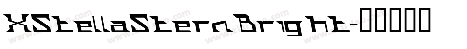 XStellaSternBright字体转换