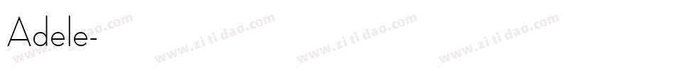 Adele字体转换