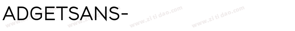 ADGETSANS字体转换