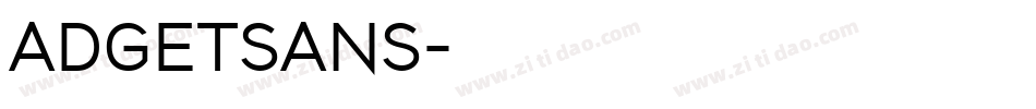 ADGETSANS字体转换