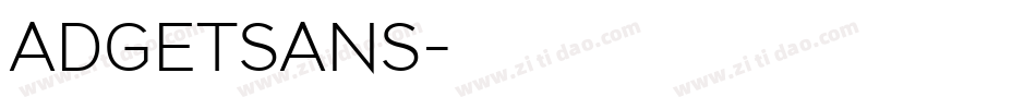 ADGETSANS字体转换