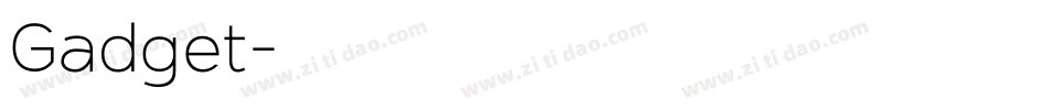 Gadget字体转换