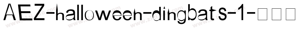 AEZ-halloween-dingbats-1字体转换