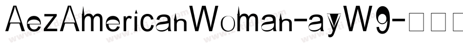 AezAmericanWoman-ayW9字体转换