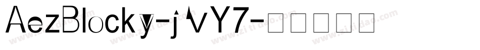 AezBlocky-jVY7字体转换