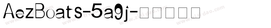 AezBoats-5a9j字体转换