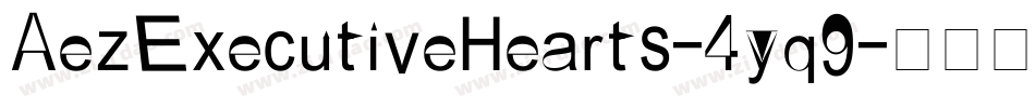 AezExecutiveHearts-4yq9字体转换