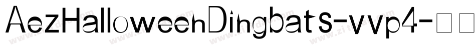 AezHalloweenDingbats-vvp4字体转换