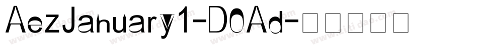 AezJanuary1-D0Ad字体转换