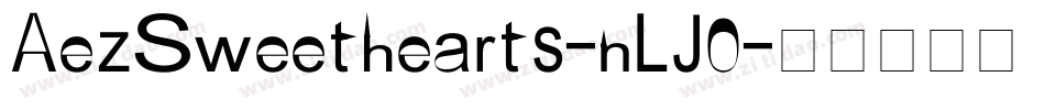 AezSweethearts-nLJ0字体转换