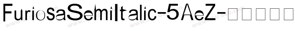 FuriosaSemiItalic-5AeZ字体转换