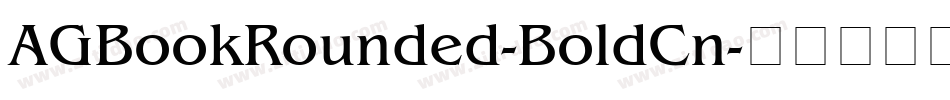 AGBookRounded-BoldCn字体转换