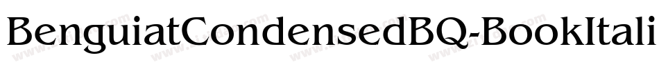 BenguiatCondensedBQ-BookItalic字体转换